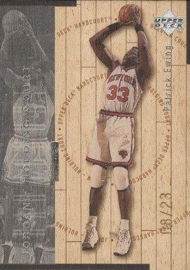 1998 Upper Deck Hardcourt Jordan Holding Court Michael Jordan/Patrick Ewing #J18 Basketball Card