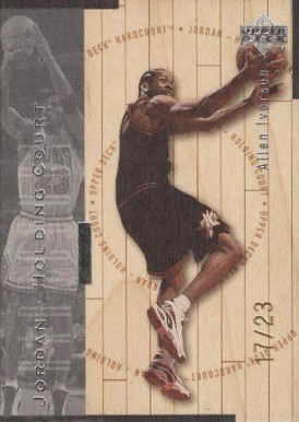 1998 Upper Deck Hardcourt Jordan Holding Court Allen Iverson/Michael Jordan #J20 Basketball Card