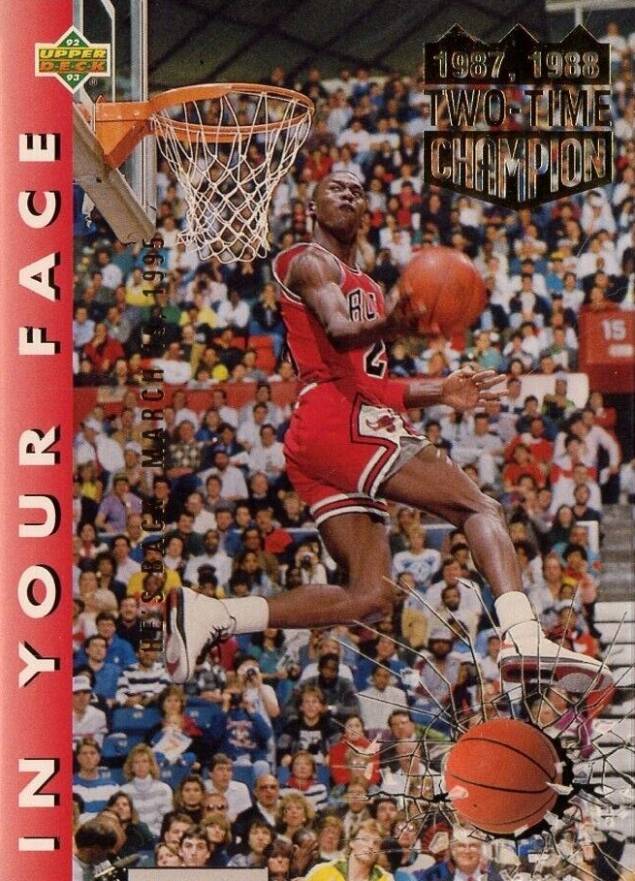 1994 Upper Deck Jordan 94-95 He's Back Reprints Michael Jordan #453 Basketball Card