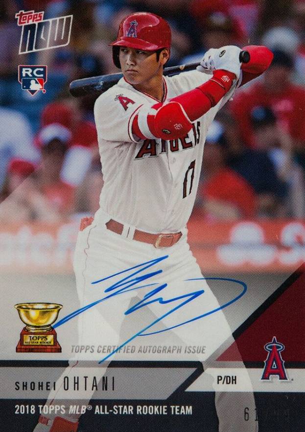 2018 Topps Now Off-Season MLB All-Star Rookie Team Shohei Ohtani #RC7A Baseball Card