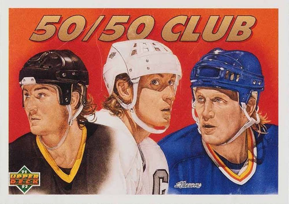 1991 Upper Deck French The 50/50 Club #45 Hockey Card