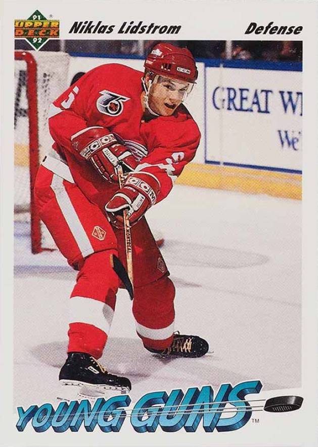 1991 Upper Deck Nicklas Lidstrom #587 Hockey Card