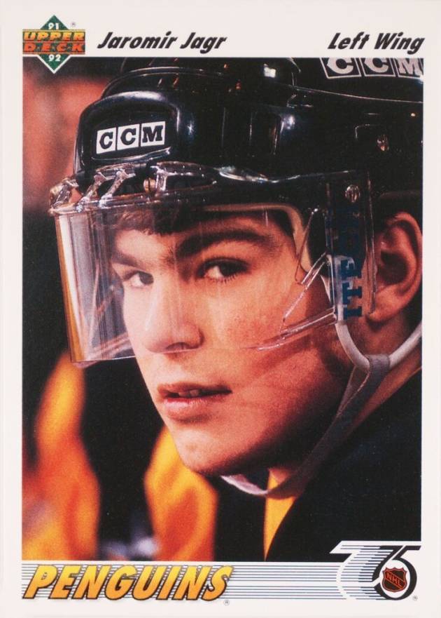 1991 Upper Deck Jaromir Jagr #256 Hockey Card