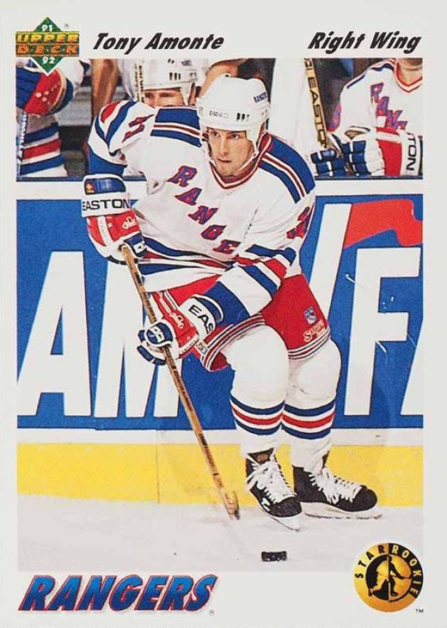 1991 Upper Deck Tony Amonte #450 Hockey Card