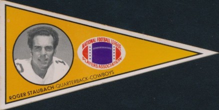 1979 NFLPA Pennant Stickers Roger Staubach # Football Card