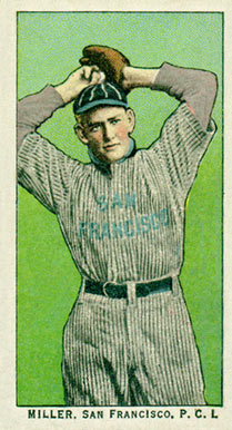 1911 Obak Red Back Miller, San Francisco, P.C.L. # Baseball Card