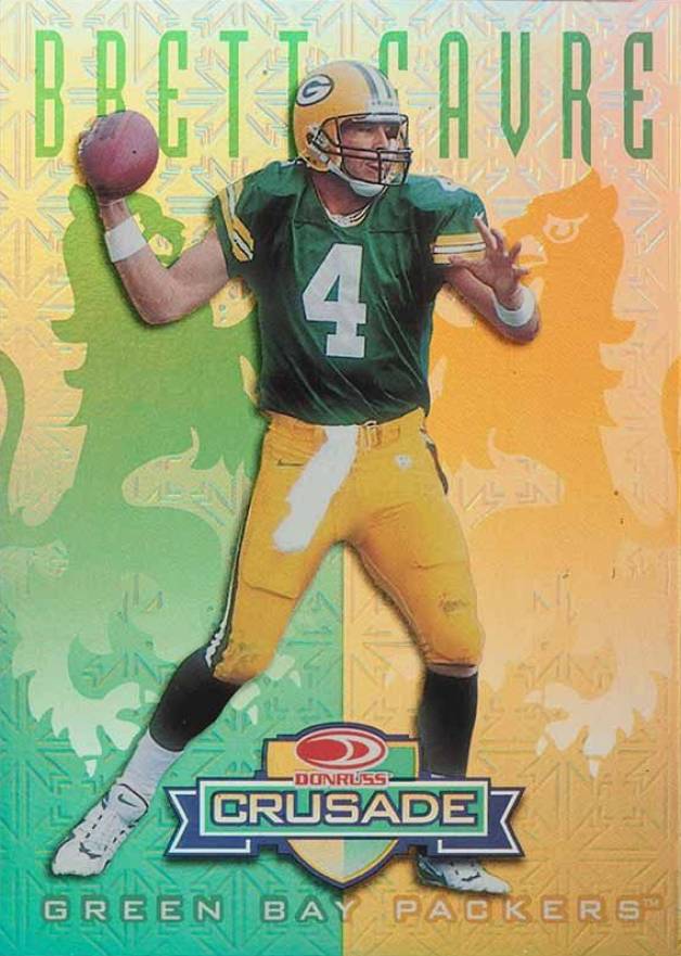 1998 Leaf R & S Crusade Brett Favre #1 Football Card