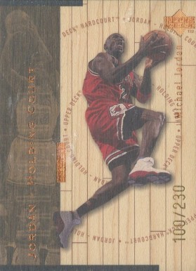 1998 Upper Deck Hardcourt Jordan Holding Court Michael Jordan #J30 Basketball Card