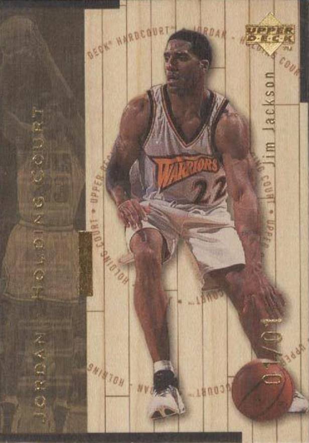 1998 Upper Deck Hardcourt Jordan Holding Court Jim Jackson/Michael Jordan #J9 Basketball Card