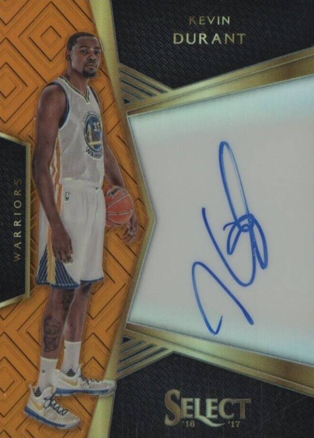 2016 Panini Select Signatures Kevin Durant #5 Basketball Card