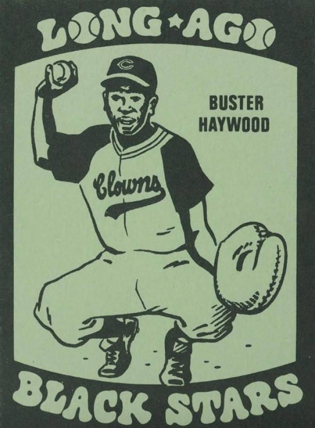 1978 Laughlin Long Ago Black Stars Buster Haywood #20 Baseball Card