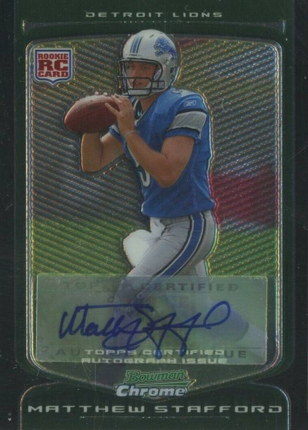 2009 Bowman Chrome Matthew Stafford #111 Football Card