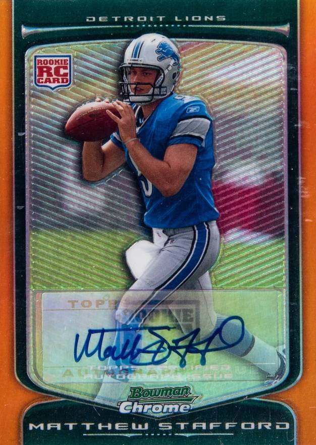 2009 Bowman Chrome Matthew Stafford #111 Football Card