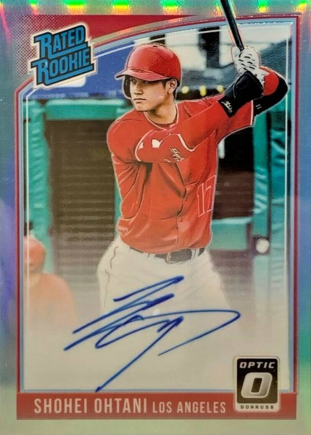 2018 Panini Donruss Optic Rated Rookie Signatures Shohei Ohtani #SO Baseball Card