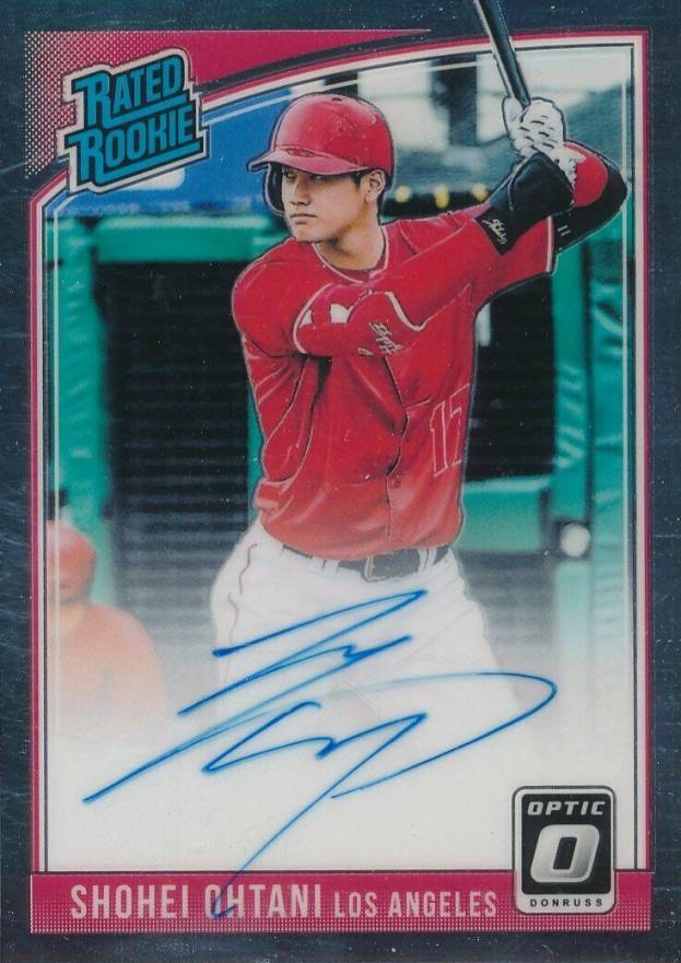 2018 Panini Donruss Optic Rated Rookie Signatures Shohei Ohtani #SO Baseball Card