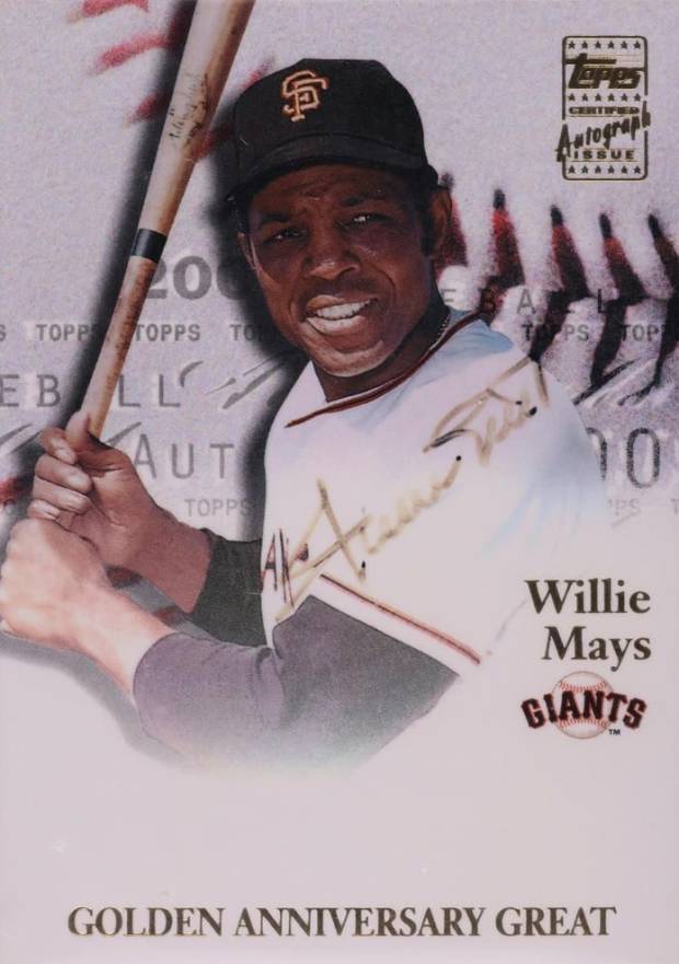 2001 Topps Golden Anniversary Willie Mays #WM Baseball Card