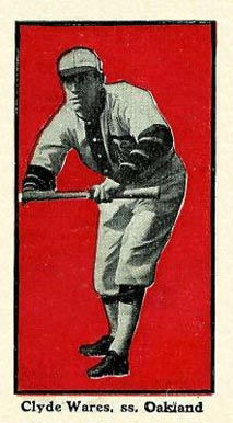 1911 Bishop & Co. P.C.L. Clyde Wares, s.s., Oakland # Baseball Card