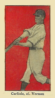 1911 Bishop & Co. P.C.L. Carlisle, c.f., Vernon # Baseball Card