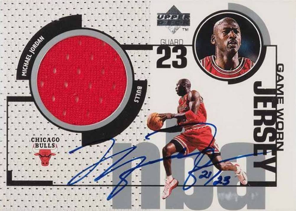 1998 Upper Deck MJ Game Jersey Autograph Michael Jordan #UD3GJ Basketball Card