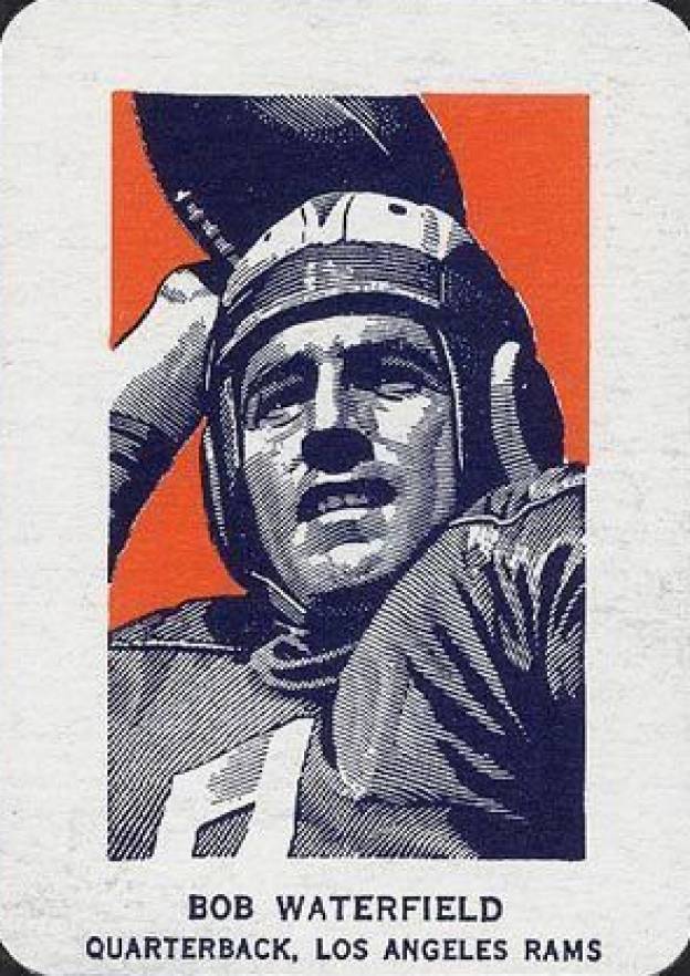 1952 Wheaties Bob Waterfield # Football Card