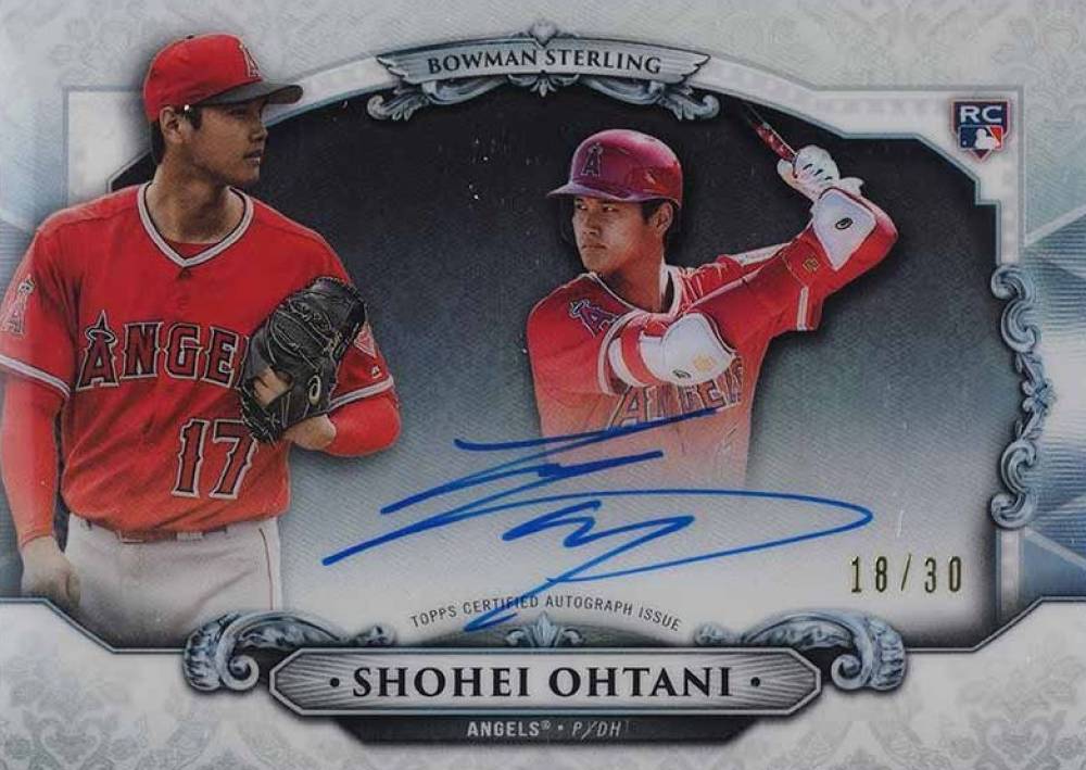 2018 Bowman Chrome Bowman Sterling Continuity Autographs Shohei Ohtani #SO Baseball Card