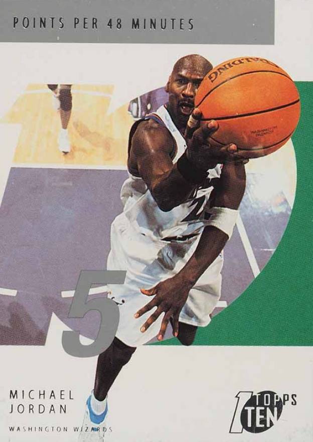 2002 Topps Ten Michael Jordan #15 Basketball Card