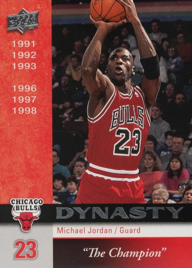 2008  Upper Deck Bulls Dynasty Michael Jordan #CHI9 Basketball Card