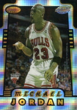 1996 Bowman's Best Honor Roll Hakeem Olajuwon/Michael Jordan #HR2 Basketball Card