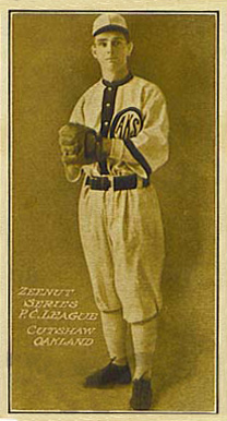 1911 Zeenut Pacific Coast League Cutshaw, Oakland # Baseball Card