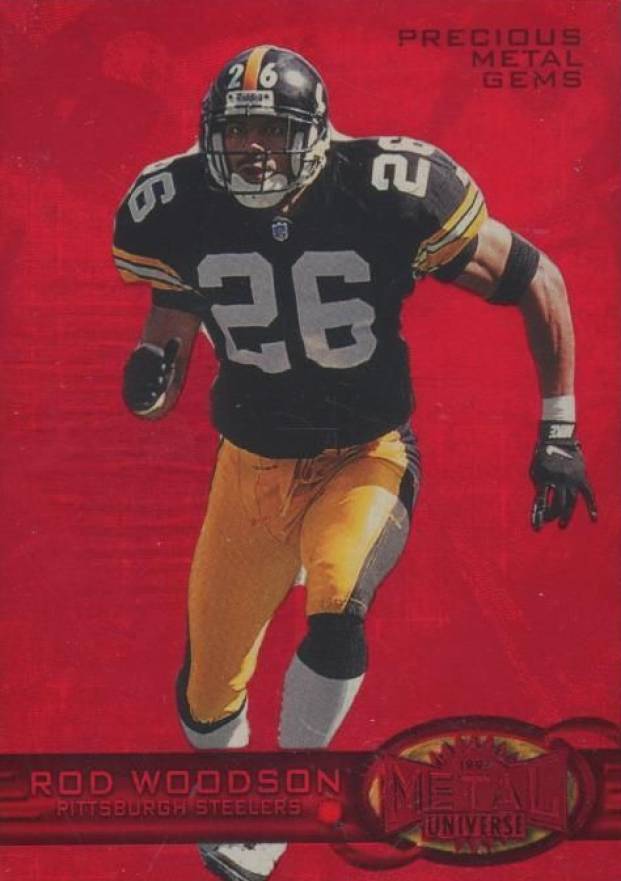 1997 Metal Universe Rod Woodson #36 Football Card