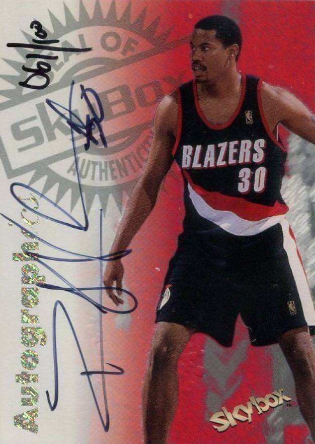 1997 Skybox Premium Autographics Rasheed Wallace # Basketball Card