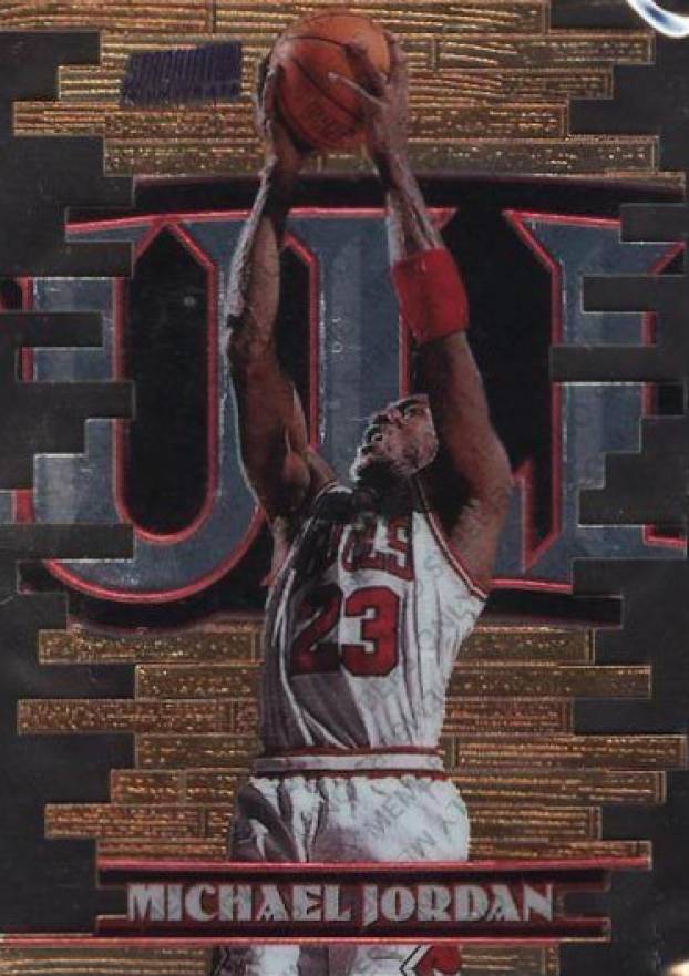 1997 Stadium Club Triumvirate Michael Jordan #T1B Basketball Card