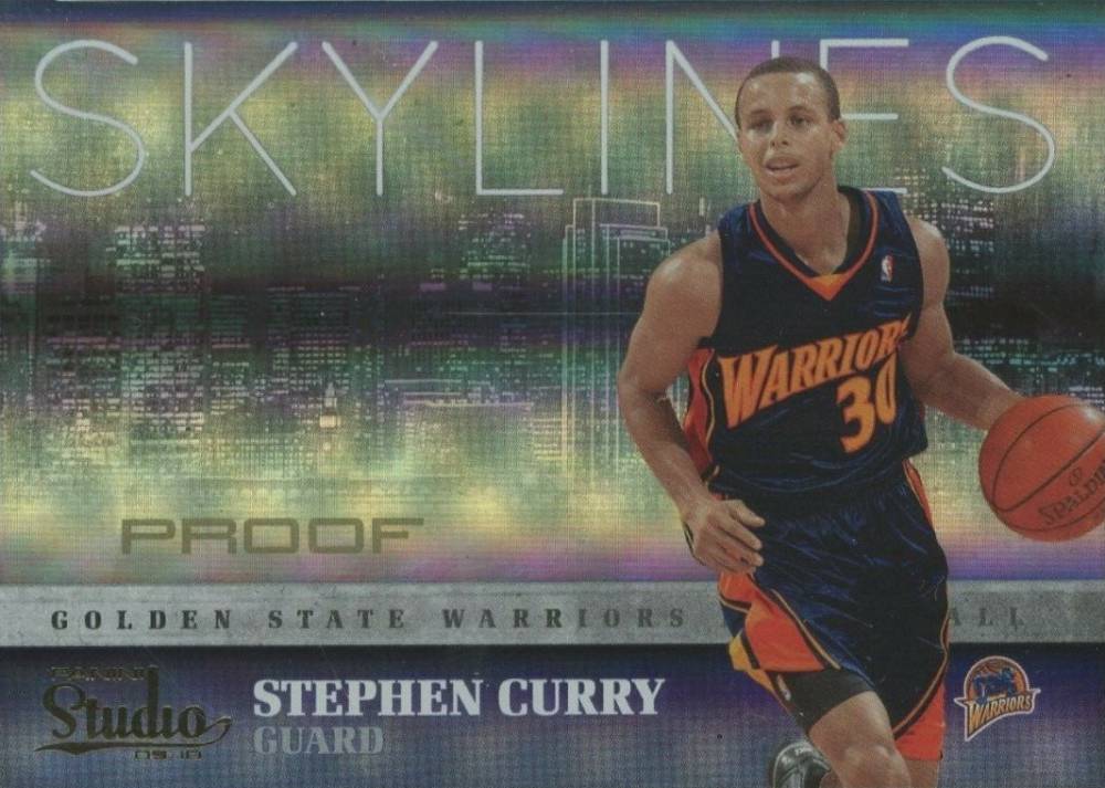 2009 Panini Studio Skylines Stephen Curry #9 Basketball Card