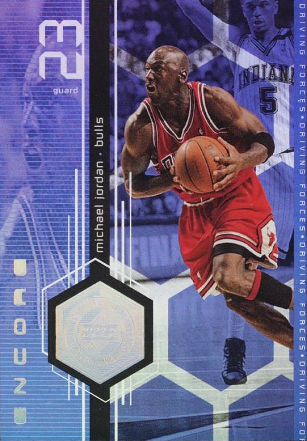 1998 Upper Deck Encore Driving Forces Michael Jordan #F1 Basketball Card