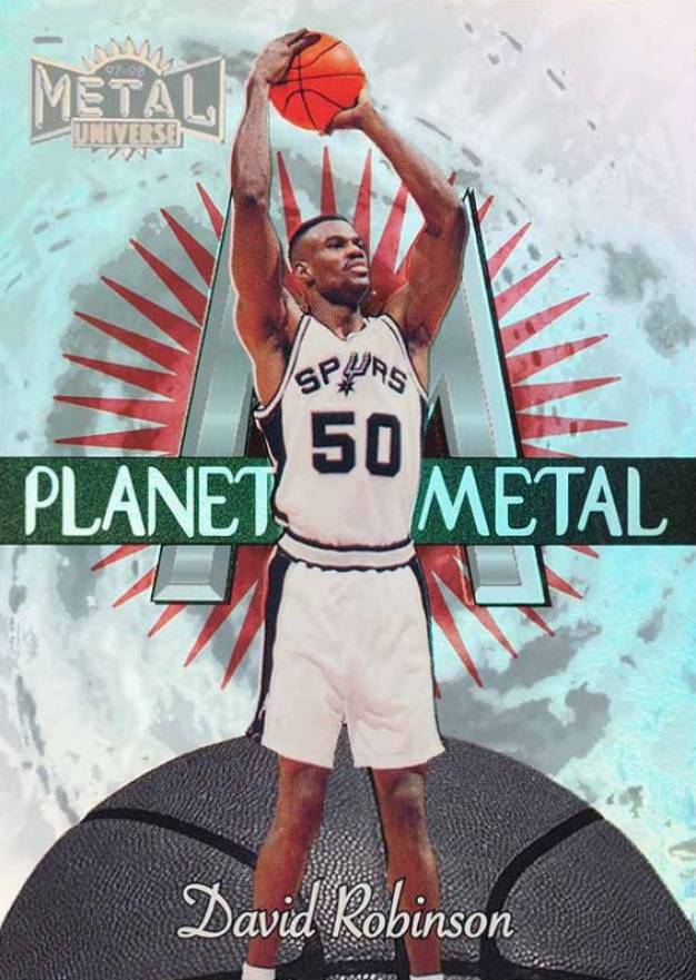 1997 Metal Universe Planet Metal David Robinson #13 Basketball Card