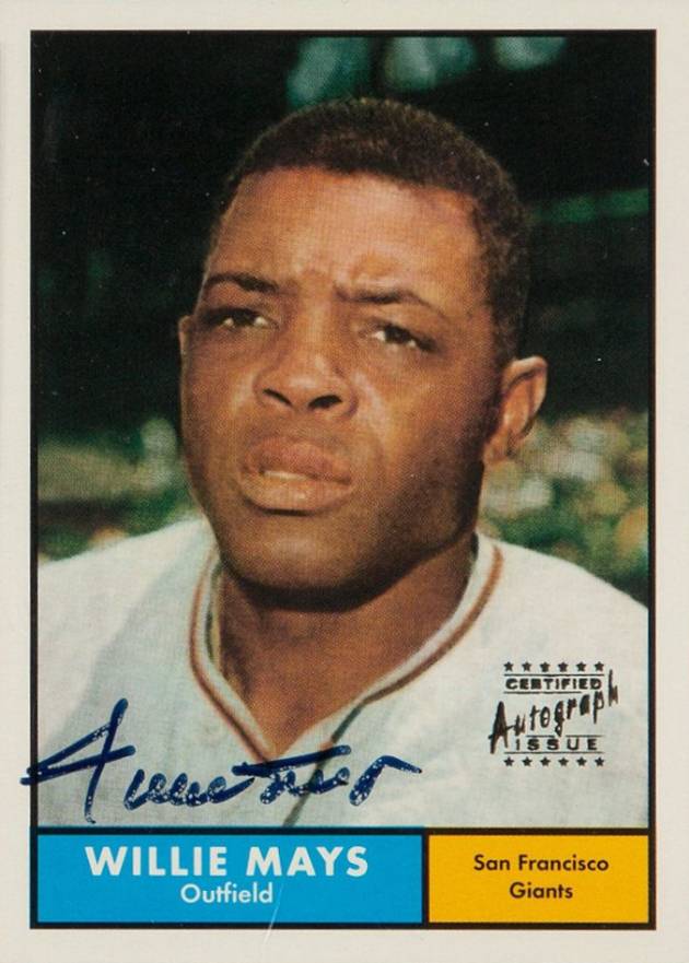 1997 Topps Willie Mays Reprint Autographs Willie Mays #14 Baseball Card