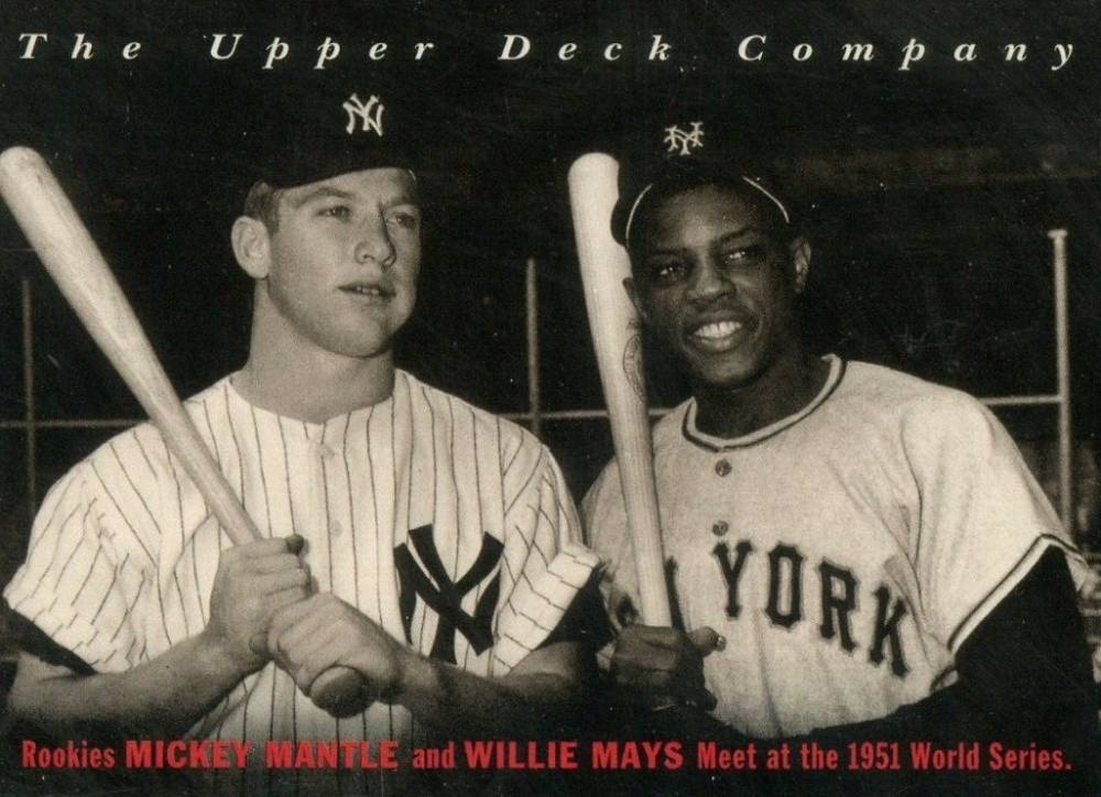 1994 Upper Deck All-Time Heroes Mickey Mantle/Willie Mays #10 Baseball Card