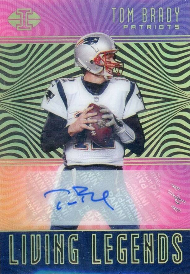 2018 Panini Illusions Living Legends Tom Brady #LLTB Football Card