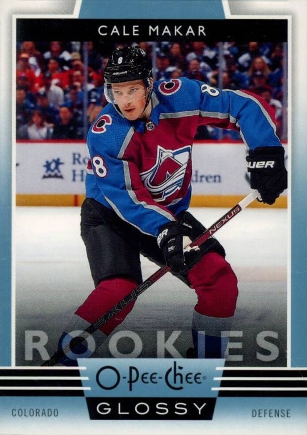 2019 Upper Deck O-Pee-Chee Glossy Rookies Cale Makar #R-1 Hockey Card