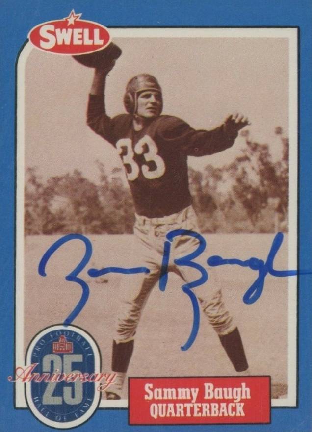 1988 Swell Greats Sammy Baugh #11 Football Card