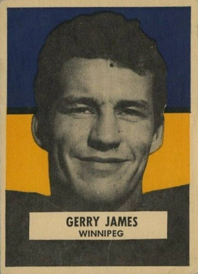 1959 Wheaties CFL Gerry James # Football Card