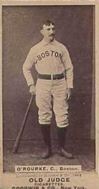 1887 Old Judge O'Rourke, C., Boston. #359-5b Baseball Card