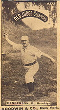 1887 Old Judge Henderson, P., Brooklyn #222-2a Baseball Card