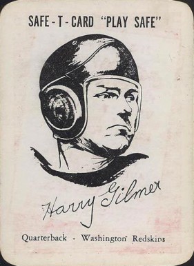 1948 Safe-T-Card Harry Gilmer #27 Football Card