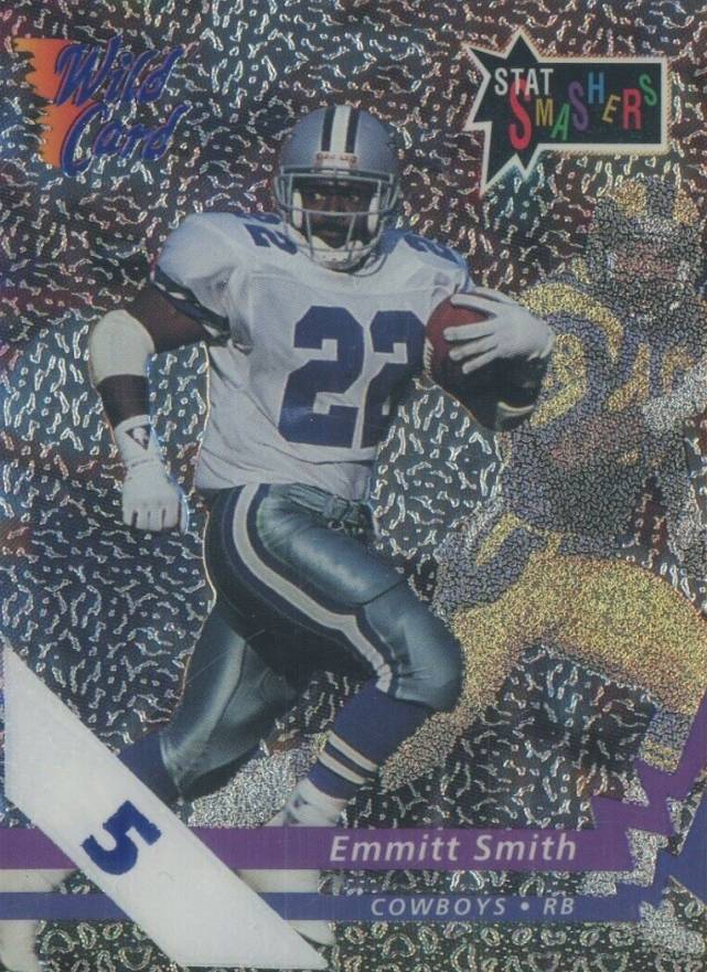 1992 Wild Card Stat Smashers Emmitt Smith #P-2 Football Card