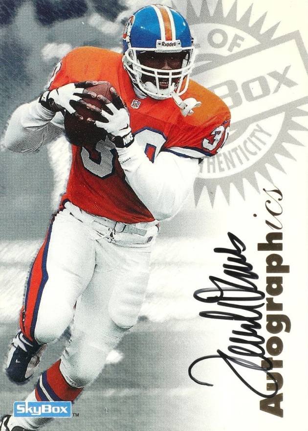 1997 Skybox Premium Autographics Terrell Davis # Football Card