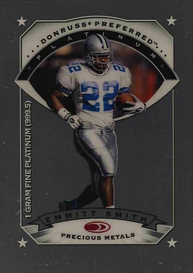 1997 Donruss Preferred Precious Metals Emmitt Smith #9 Football Card