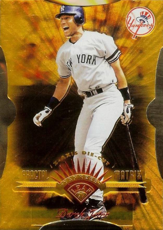 1997 Leaf Fractal Matrix Derek Jeter #165 Baseball Card