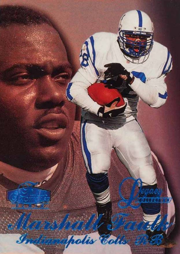 1998 Flair Showcase Legacy Collection Marshall Faulk #24 Football Card