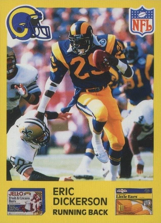 1987 General Foods Rams Eric Dickerson #3 Football Card